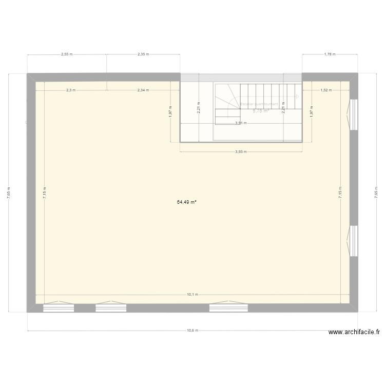 CHATEAUNEUF V2. Plan de 9 pièces et 217 m2