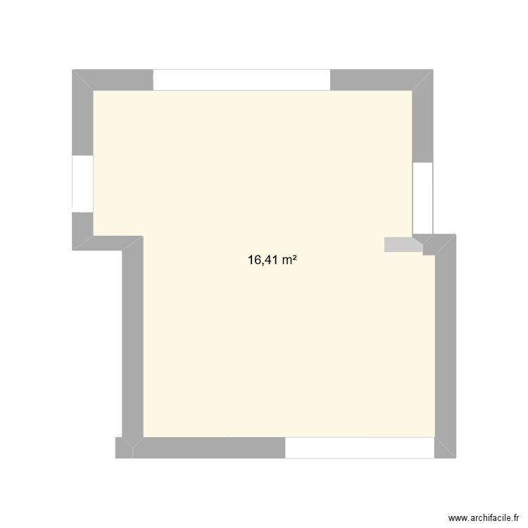 CUISINE 2024 1. Plan de 1 pièce et 16 m2
