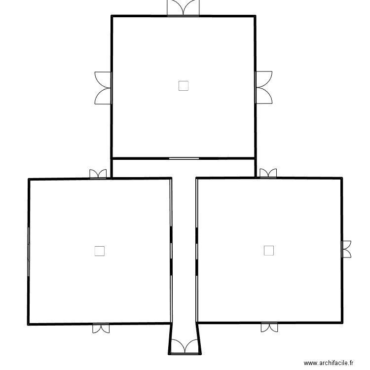Plan de l'Orangerie. Plan de 3 pièces et 184 m2