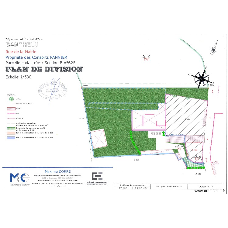 Plan de Masse DP2 avril 2024. Plan de 0 pièce et 0 m2