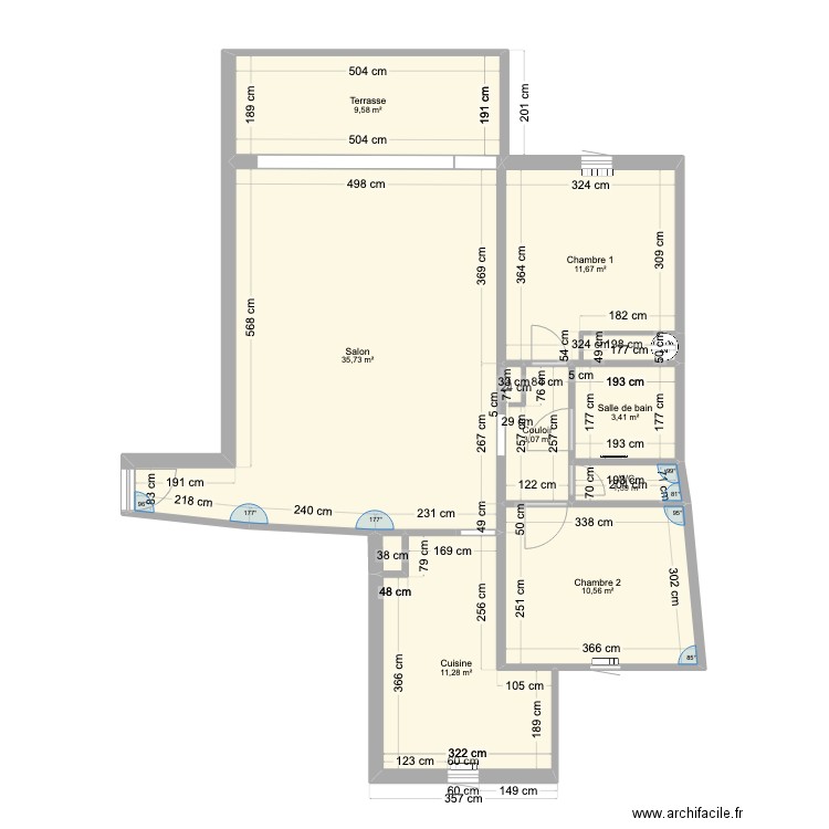 J-L de Girodet 2. Plan de 9 pièces et 87 m2