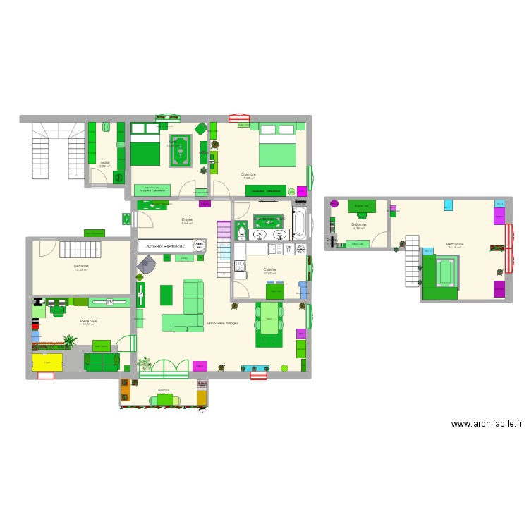 Appartement Ruppoldsried. Plan de 15 pièces et 174 m2