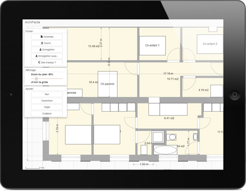 plan maison ipad