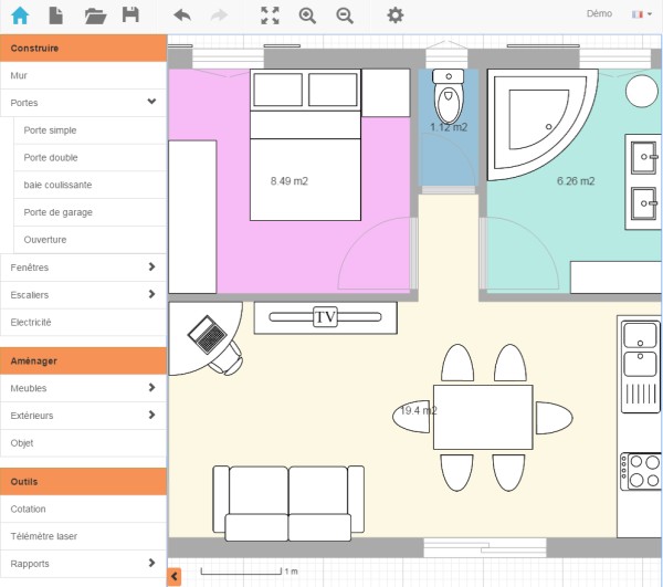 Application de plan de maison