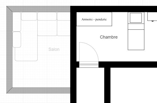 Visualisation de l'étage inférieur en transparence