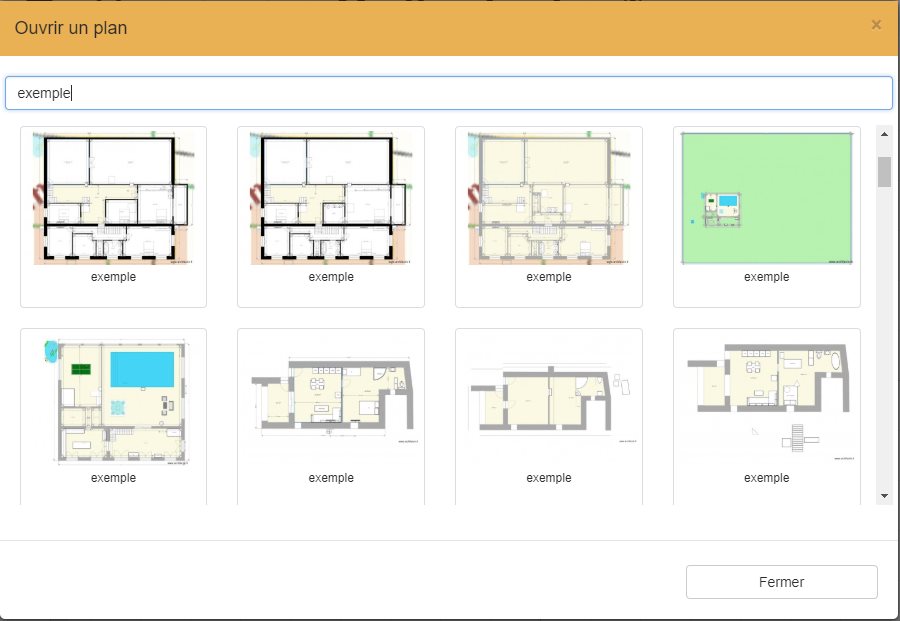 Moteur de recherche des plans