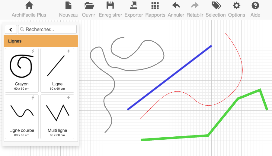 Nouveaux types de lignes