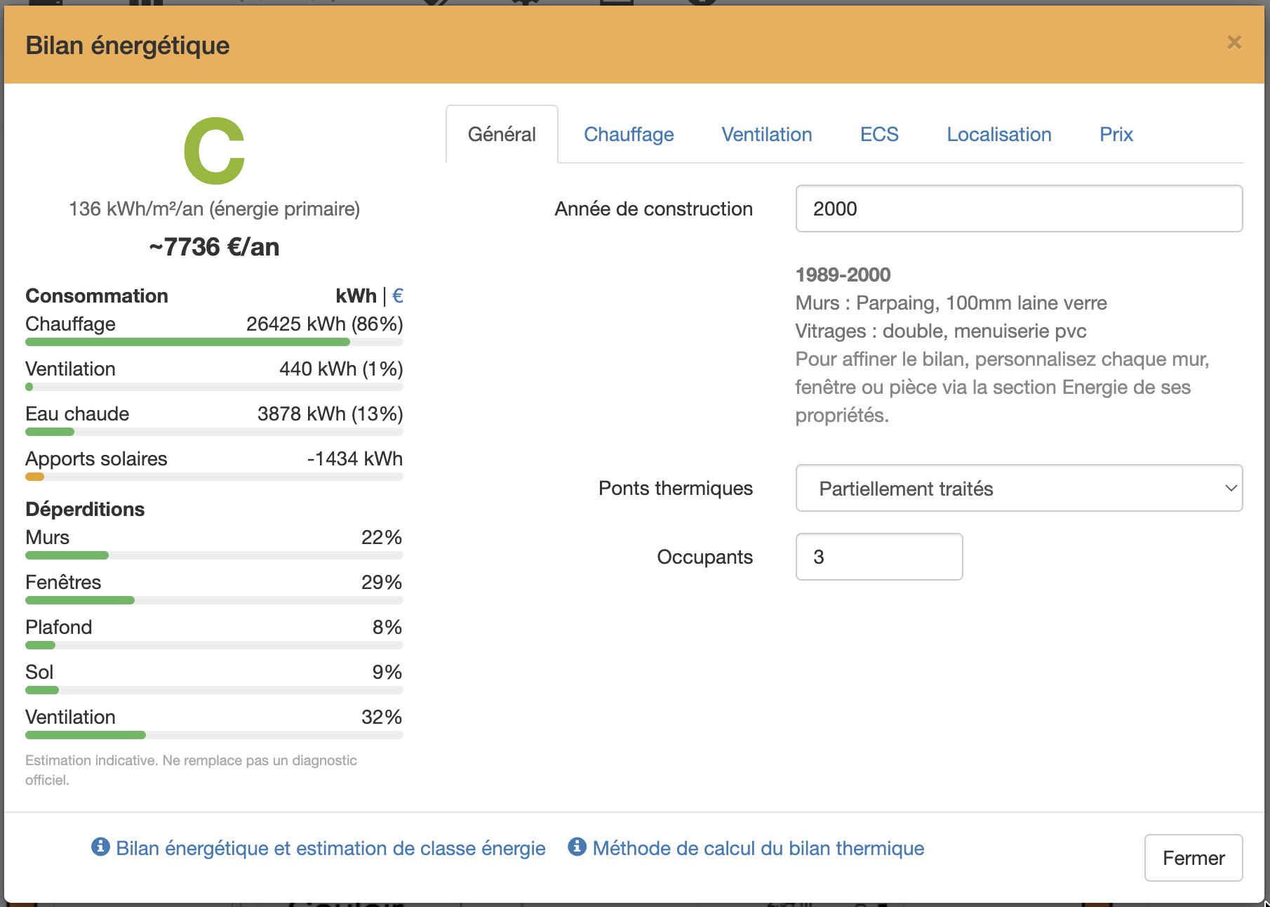 Bilan énergétique, évaluez les performances thermiques de votre plan