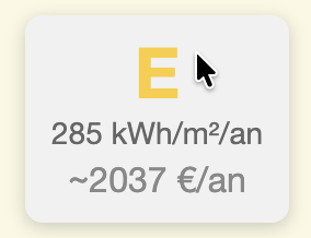 Etiquette énergie sur le plan