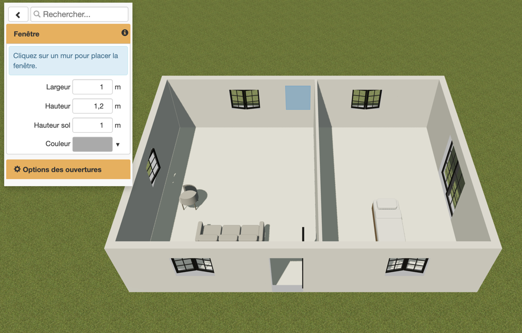 Modifiez votre plan directement dans la vue 3D