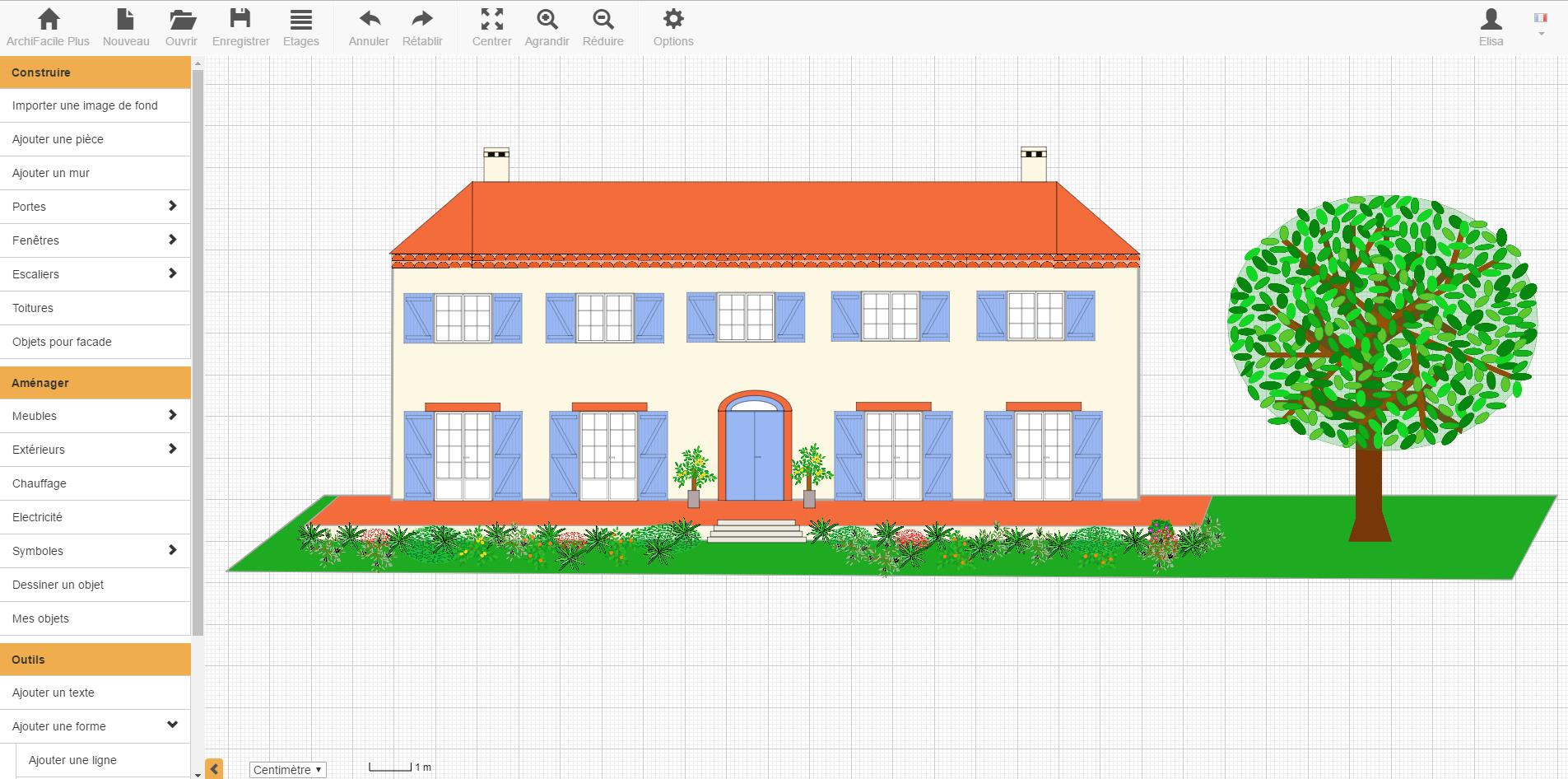 Plan de façade