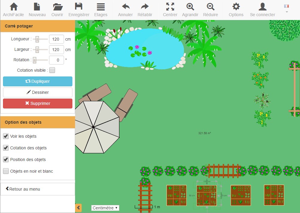 Plan de jardin et de potager en ligne