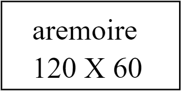 aremoire 120 x 60