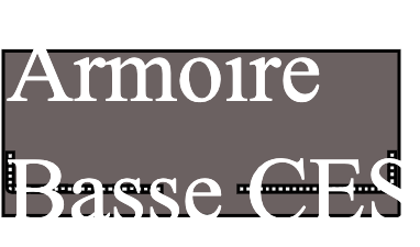 Armoire basse portes rideaux