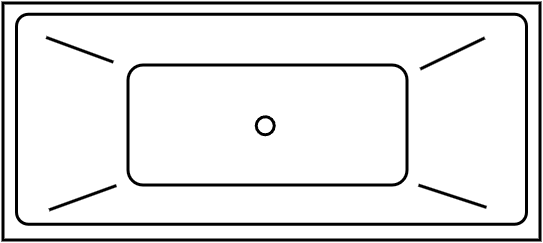 Baignoire rectangulaire