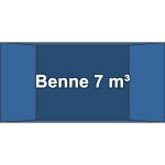 Benne à chaîne 7 m³