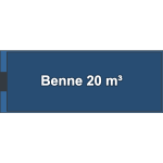 Benne à crochet 20 m³