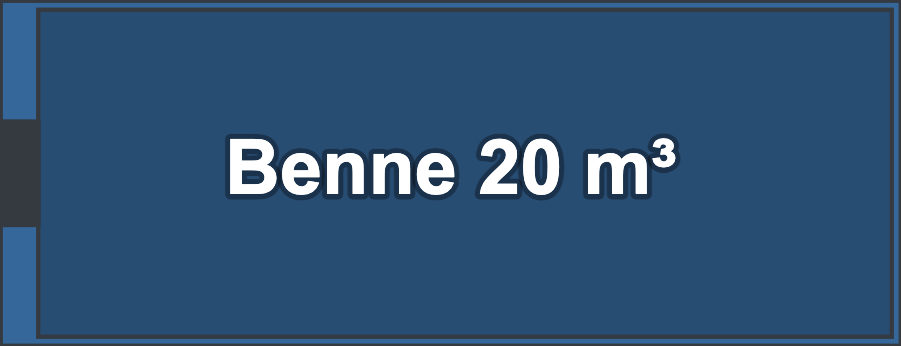 Benne à crochet 20 m³