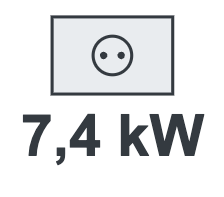 Borne de recharge 7,4 kW monophasé