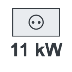 Borne de recharge 11 kW triphasé
