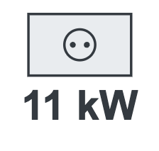 Borne de recharge 11 kW triphasé