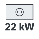 Borne de recharge 22 kW triphasé