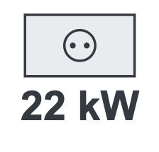 Borne de recharge 22 kW triphasé