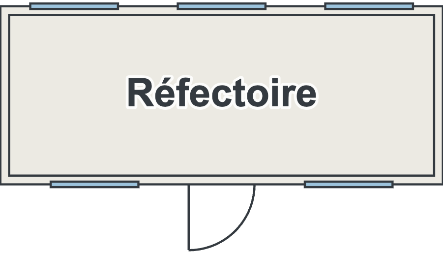Bungalow réfectoire