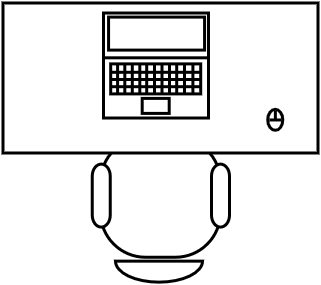 Bureau 100 X 50 cm