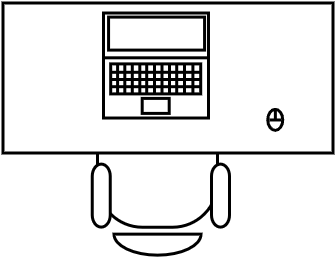 Bureau 100 X 50 cm