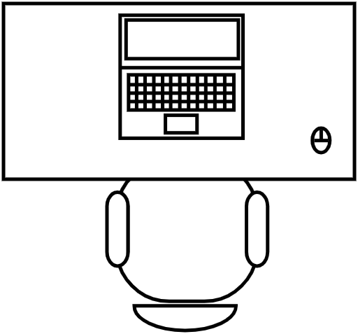 Bureau 100 X 50 cm