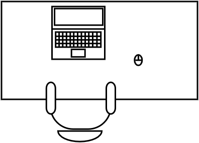 Bureau 130 X 65 cm