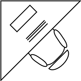 Bureau d'angle triangle