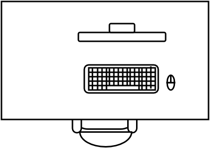 Bureau rectangulaire SANS TEL140 X 80 cm