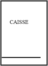 Caisse à tiroir