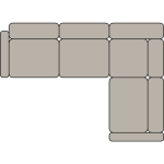 Canapé d'angle droit