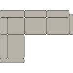 Canapé d'angle gauche
