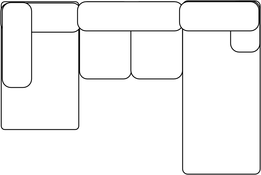 Canapé bobochic 8 places