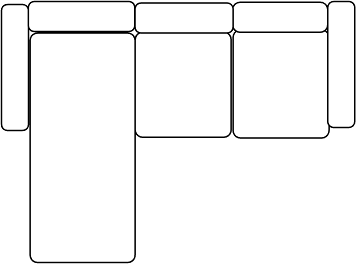 Canapé méridienne droite