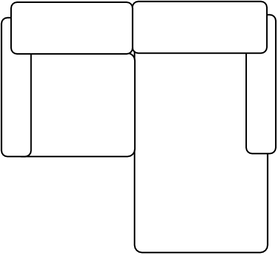 Canapé méridienne gauche