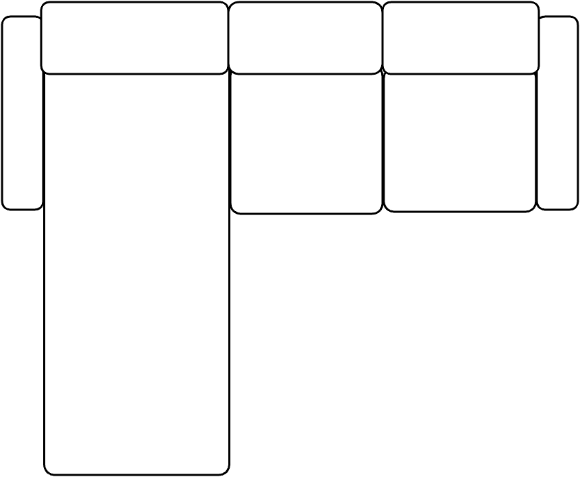 Canapé méridienne gauche