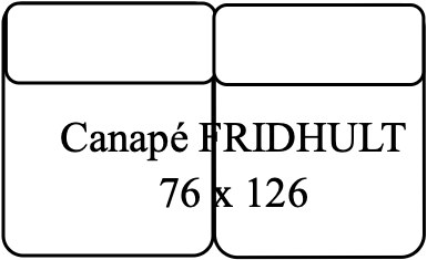 Canapé 2 places FRIDHULT