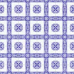 Carreaux de ciment bleus