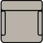 Chaise de bar avec accoudoirs