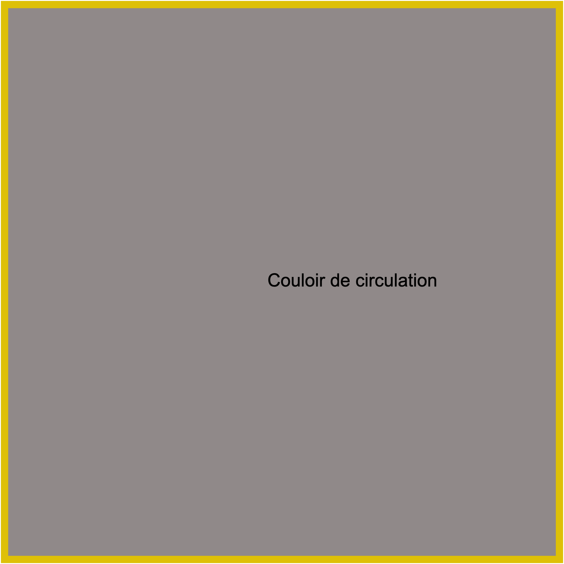 Couloir de circulation stationnement