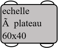 echelle à plateau 60x40