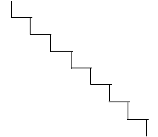 ESCALIER DROIT  gauche