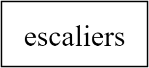 escaliers blanc