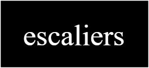 escaliers noir