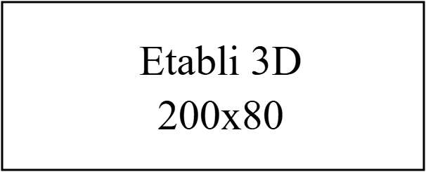 Etabli 3D 200x80
